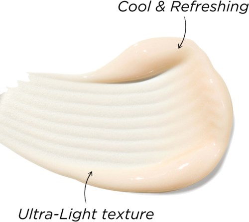 A cream with a light texture that feels cool and refreshing.