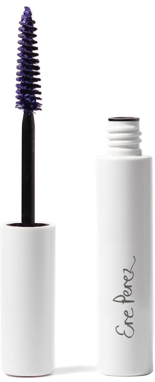 A white tube with a purple mascara wand inside, and a separate white tube labeled "GeePeeL".
