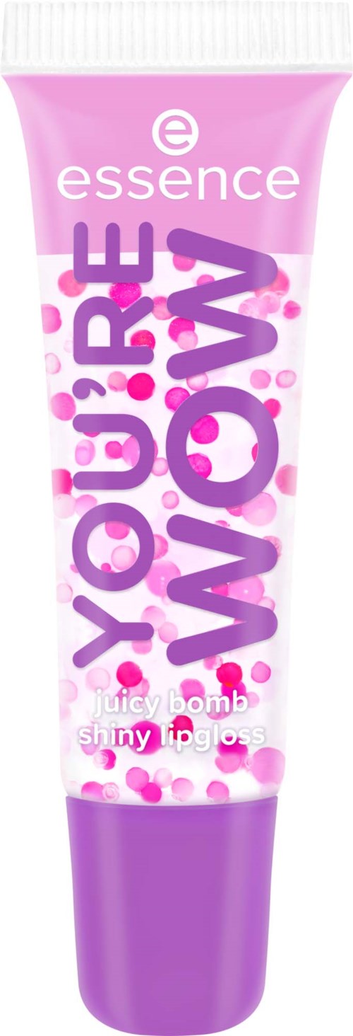essence Say It With Juicy You're Wow Juicy Bomb Shiny Lipgloss 04 Strawberry Splash