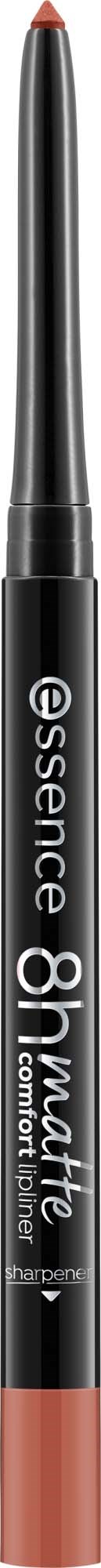 A black pen with a red tip, labeled essence 8h matte, for eyebrow makeup.