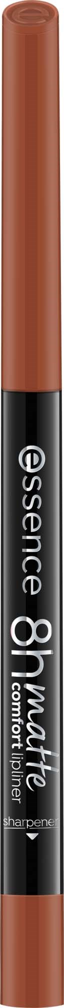 A brown liquid lip liner pen with a black label that says Essence and 8 Hours.