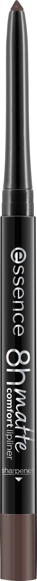 A black pen with white and gray text, featuring a brown tip. It is labeled as essence 8h mat.