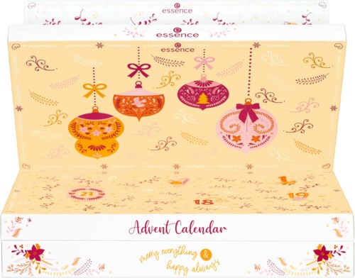 En festlig adventskalender med färgglada hängande prydnader och glada dekorationer. Den har siffror och heter "Advent Calendar."