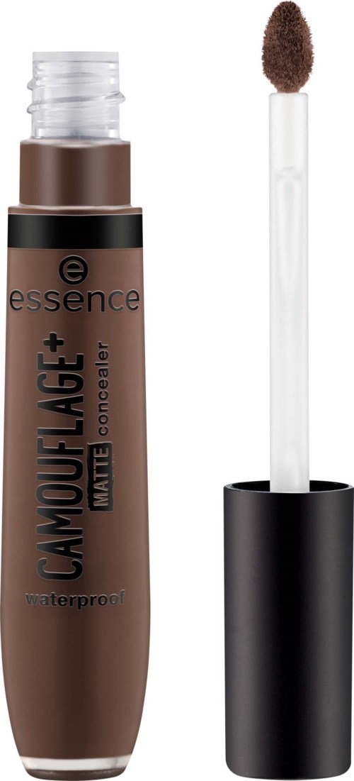 En tub med essence camouflage matte concealer med applikator som ligger bredvid.
