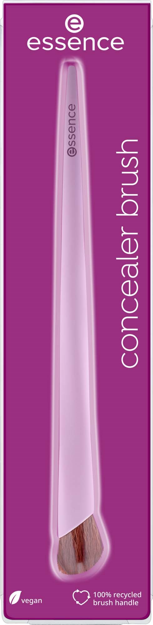 Paars verpakte Essence concealerborstel met een lange, smalle borstel binnen.