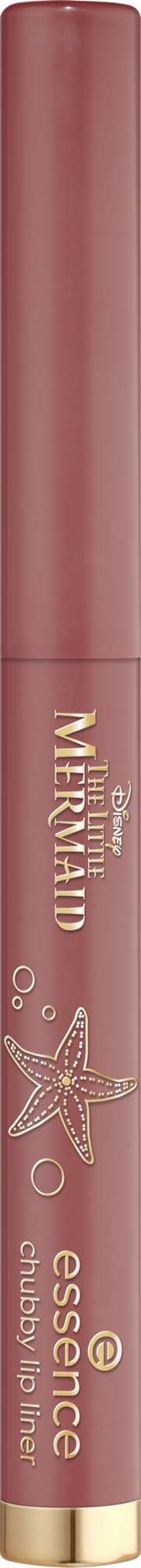 Ein pinkfarbiger Lippenstift mit Goldakzenten und einem Seestern-Design auf dem Etikett.