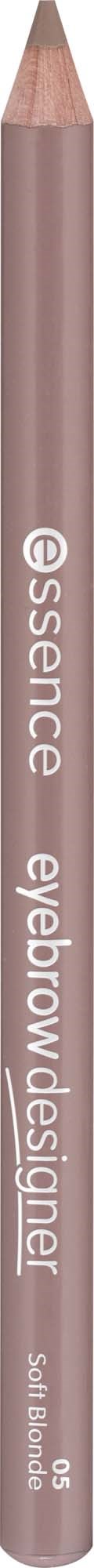 En ljus rosa ögonbrynspenna med vit text. Märket är essence, och den är för ögonbryn.