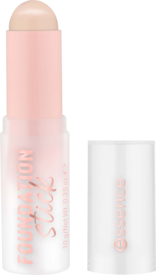 Ein rosa-weißer Stick mit abgerundetem Kopf, beschriftet Foursquare Style und Essence.