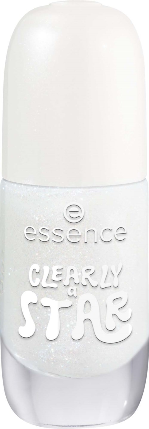 White roll-on deodorant bottle with the words essence and Clearly a Star on it.