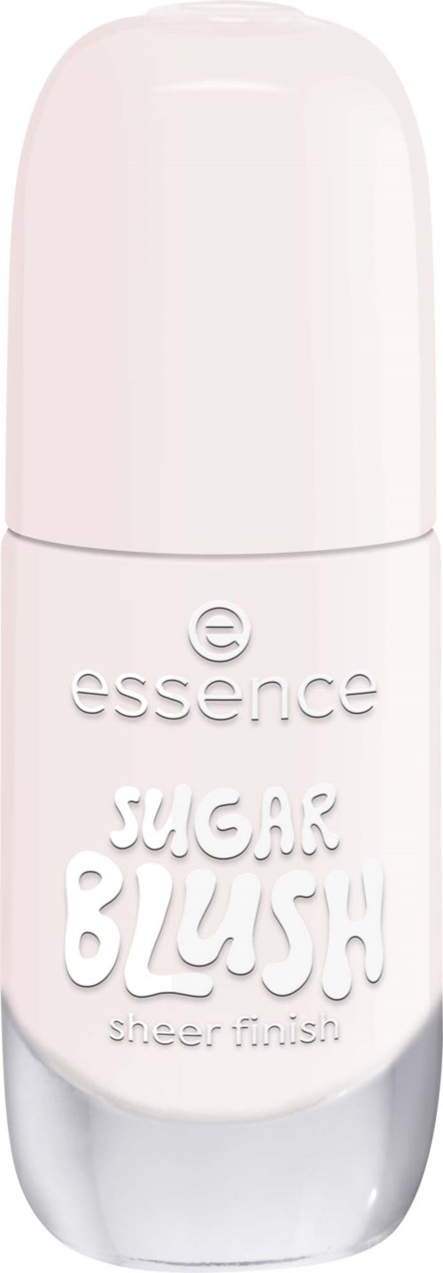 This is a white bottle labeled sugar blush, a super finish makeup product.
