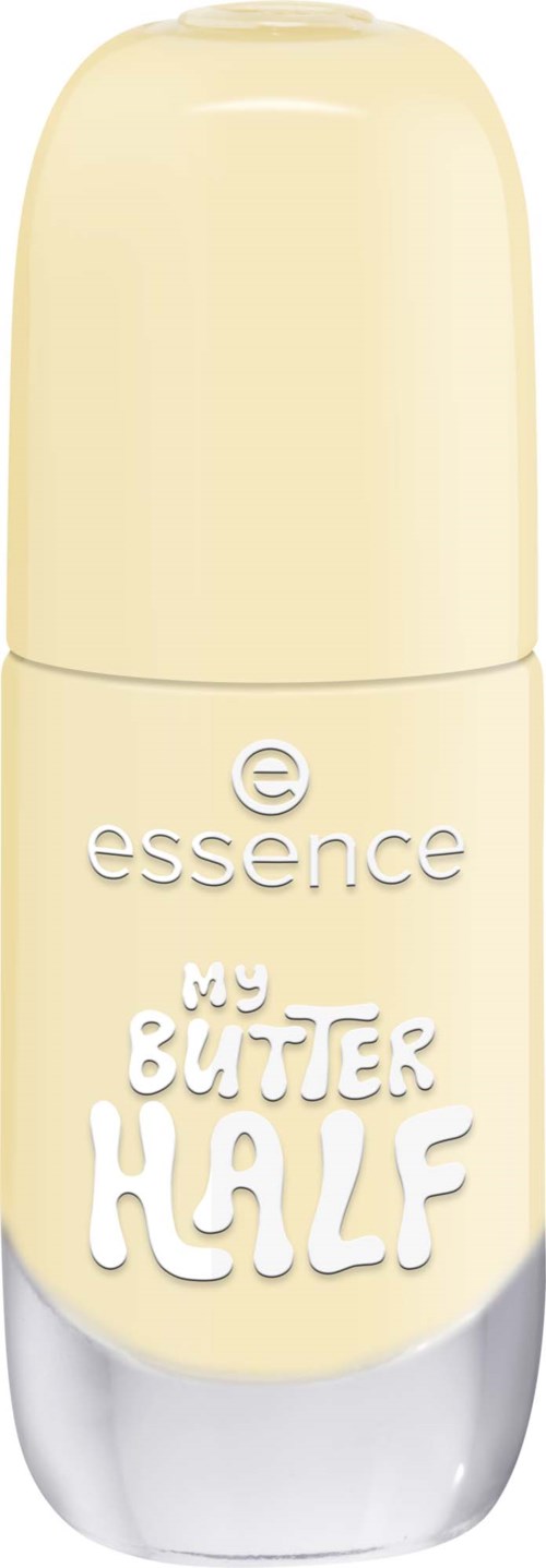 A yellow and white stick deodorant with the brand name essence and text my butter half at the front.