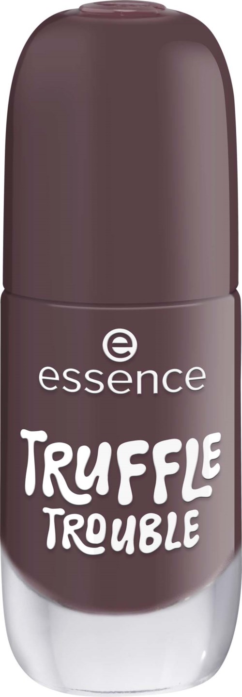 A brown roll-on deodorant with the words essence and Truffle Trouble on it.