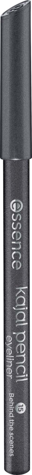 En svart pennpenna eller gelögonpenna märkt essence och Kaia Pencil Eye Liner.