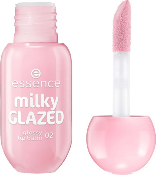 essence Milky Glazed Glossy Lip Balm 02 Strawberry Whip