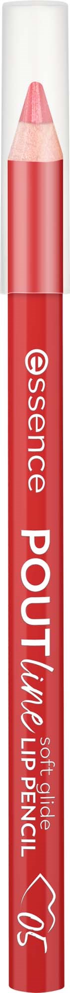 En rosa läppennetta med en mjuk glid-etikett och ett hjärtsymbol på ett vitt lock.