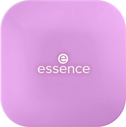 Violetti neliö, jossa pyöristetytkulmat ja keskellä Essence-logo ja teksti.