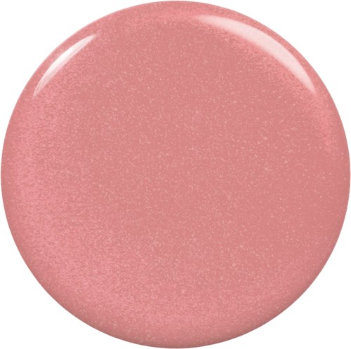 A pink, shiny, rounded object with a smooth surface and a reflection spot.