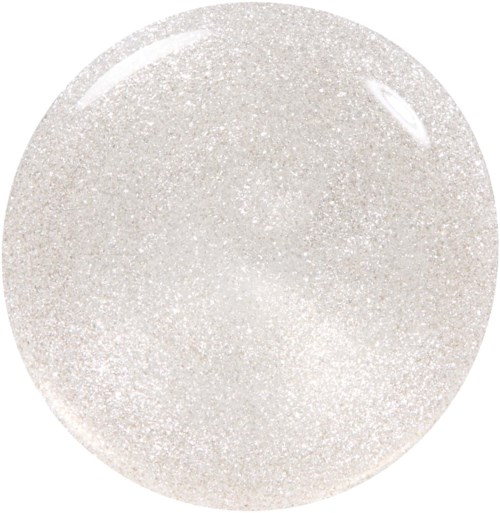 Eine runde, glänzende, weiße Kugel mit glitzernder, funkelnder Oberfläche.