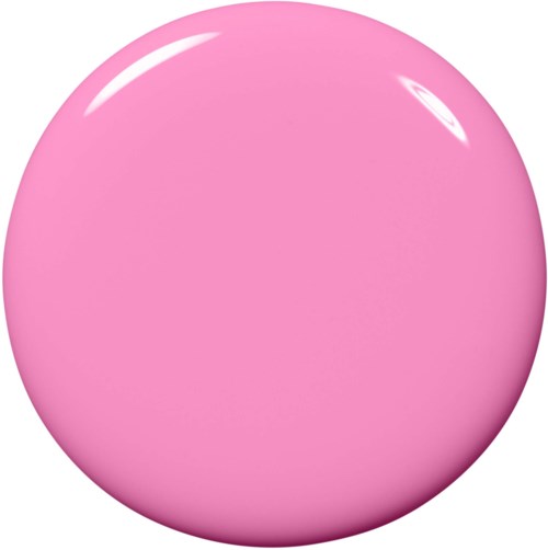 A large round pink button with highlights on the top left and right, showing a shiny surface.