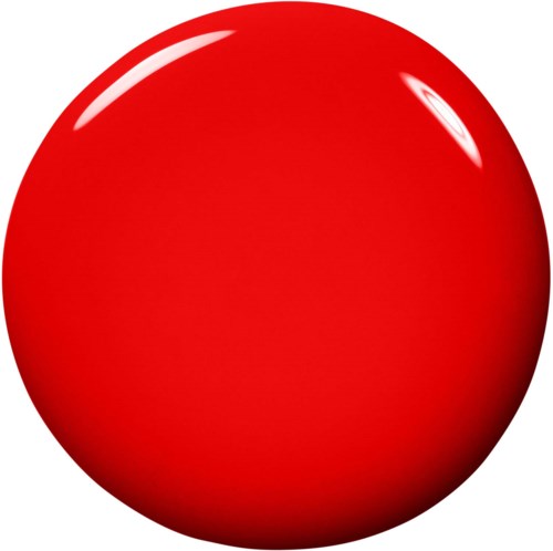 A big red shiny sphere with highlights reflecting light.