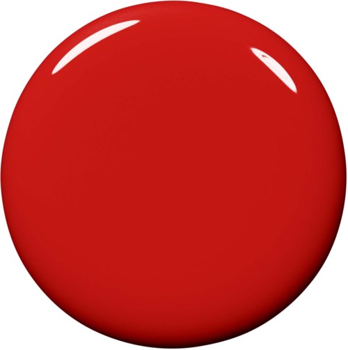 A large red circle with reflections, resembling a glossy ball or button.