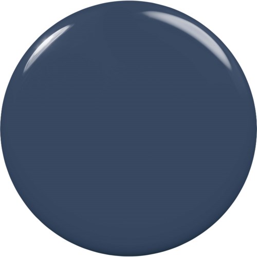 A dark blue circular shape with a shiny reflection, resembling a glossy button or ball.