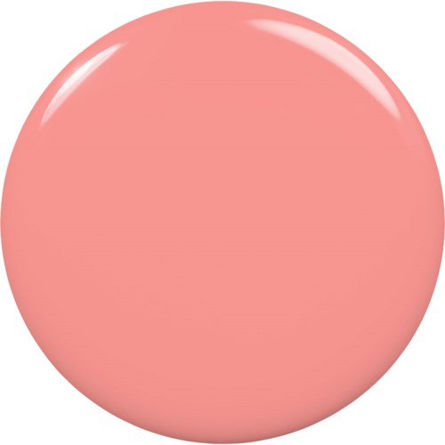 Ett rosa, glänsande, runt föremål med slät yta och en reflekterande ljusstråle.