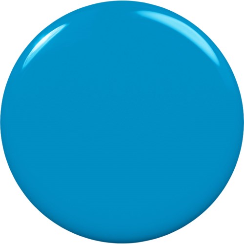 A large shiny blue circular button with a highlight reflecting light.