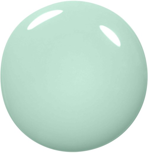 A large, shiny, pale green sphere with reflections. It looks smooth and glossy.