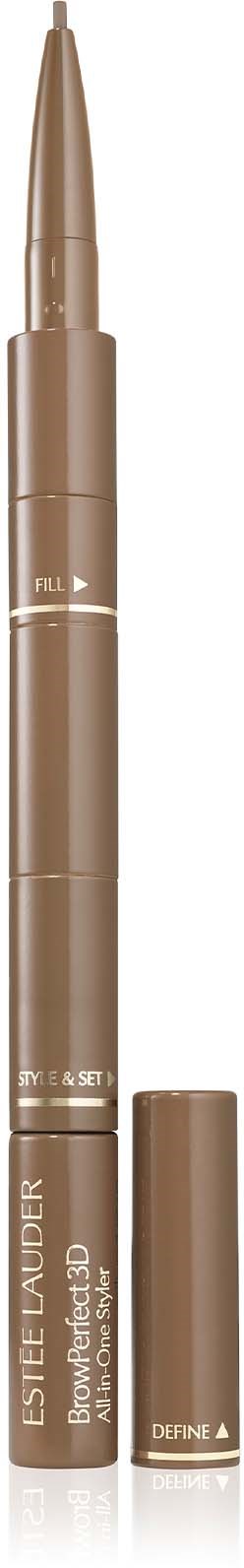 Een beige make-uppotlood met dop, gelabeld "Define a" en "Guerlain".