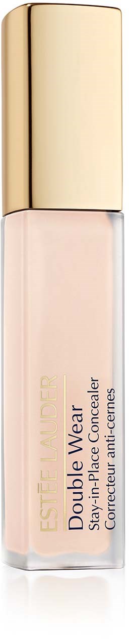 A small bottle of Estee Lauder double wear concealer with a gold cap.