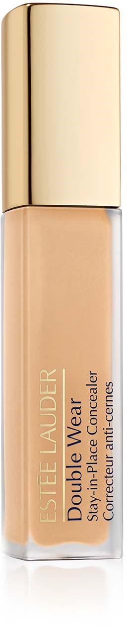 Leslie Lauder Double Wear Stay-in-Place Wenkbrauwpotlood, beige tube met gouden dop.