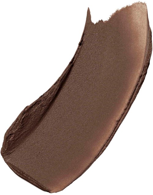 A swatch of brown eyeshadow with smooth, matte texture on a white background.