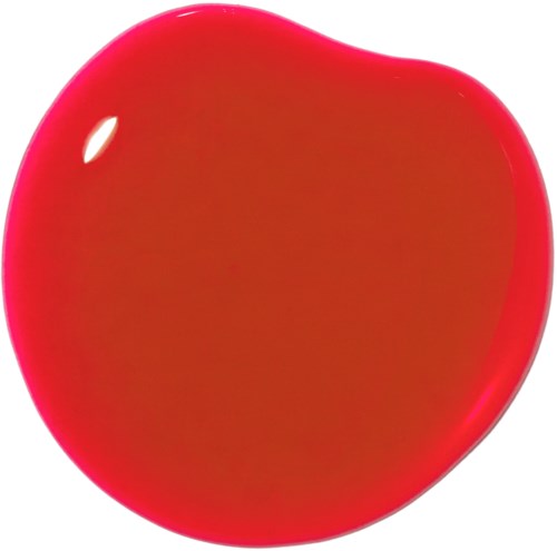 Ein roter Apfel mit einem kleinen weißen Lichtreflex oben, glatte und glänzende Oberfläche.