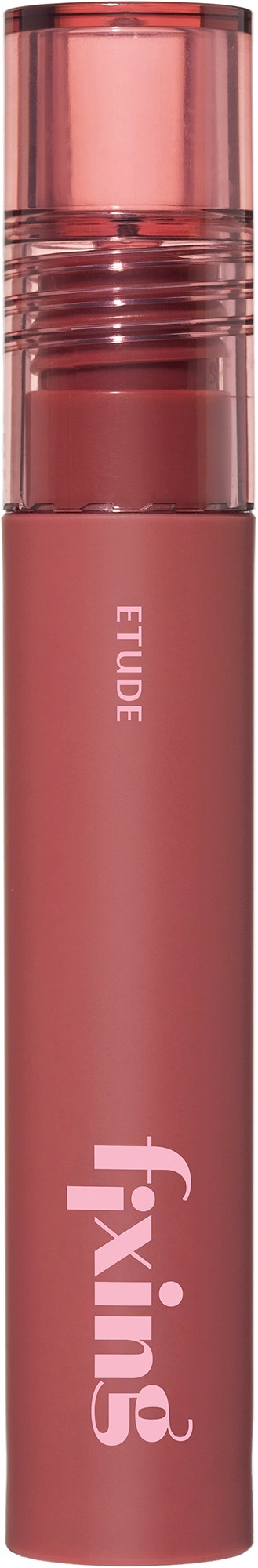 A pink Eudé Fixing Spray bottle with a spray cap, standing vertically.