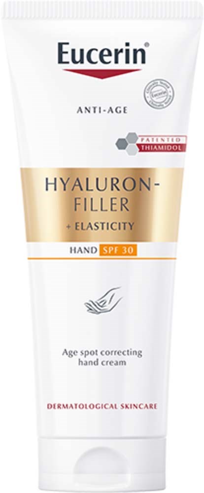 Eucerin handcrème met SPF 30, anti-aging, hydraterend en elastisch, voor pigmentvlekken.