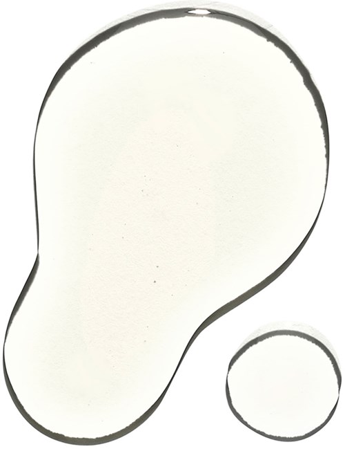 Ein großer Fußabdruck mit einem kleinen Kreis daneben, in Schwarz und Weiß, einfach und minimalistisch.