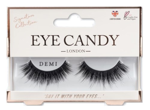 Teepakkaus; tekoripset nimeltä Eye Candy London, demi-tyyli.