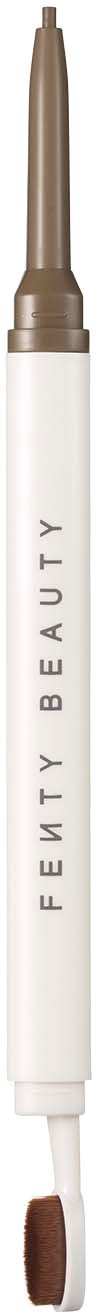 A white beauty pen with a brown tip and a sponge applicator at the end, labeled 'FETTY BEAUTY' vertically.