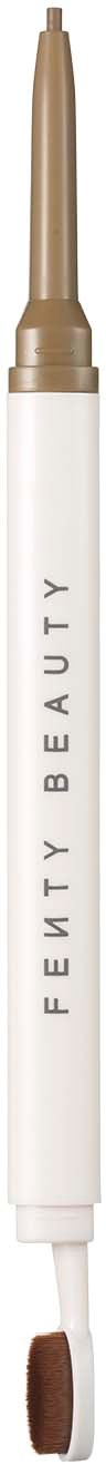A white and gold cosmetic pen with a sponge tip, labeled 'Fenty Beauty'.