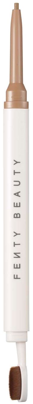 A white and beige makeup pencil with a brush tip and the words "Fenty Beauty" on it.