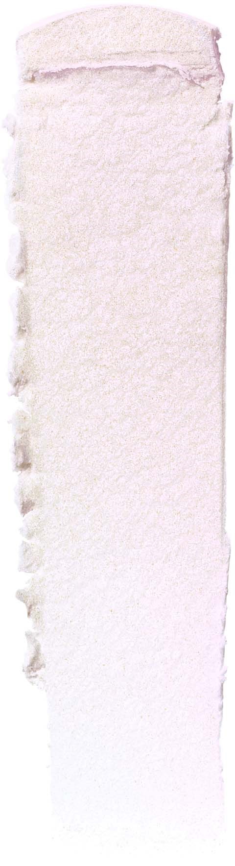 A tall, narrow strip of light pink towel or cloth with rough, unfinished edges.