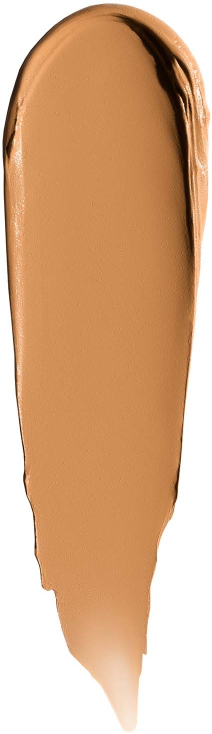 A streak of beige liquid makeup with a darker edge on one side.