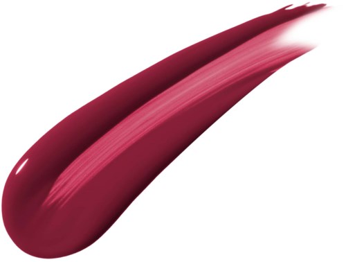 A streak of dark pink paint with a lighter pink streak running through it on a white background.