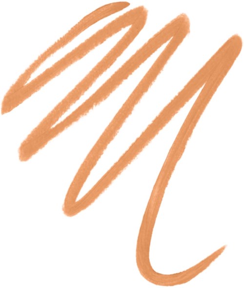 Brownish-orange lines in a wavy pattern on a white background.