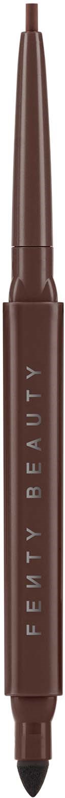 A brown pen with the words 'FENTY BEAUTY' written on it, and a thin tip at each end.