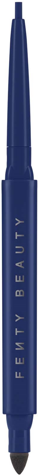 A blue pen with the words "FEMINITY BEAUTY" written on it, featuring a twist cap and a small eraser on the other end.