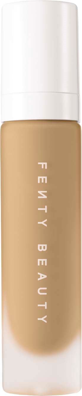 Fenty Beauty -meikkivoidepullo, jossa beige neste ja valkoinen korkki.