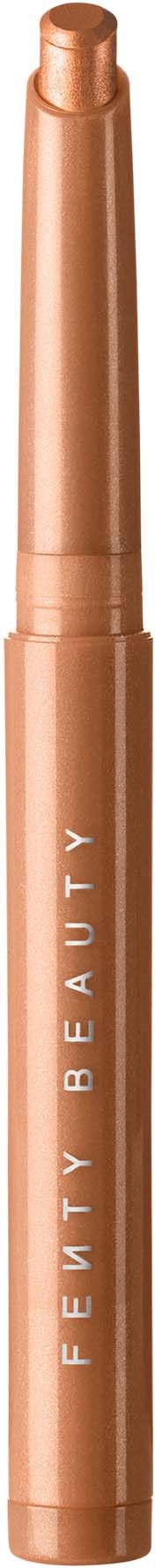 A rose gold makeup pen with 'FEAUTY' written on it, designed for cosmetic use.