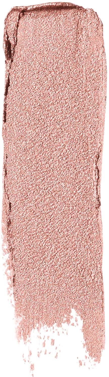 Pinkish makeup swatch with a rough, textured surface and uneven edges.